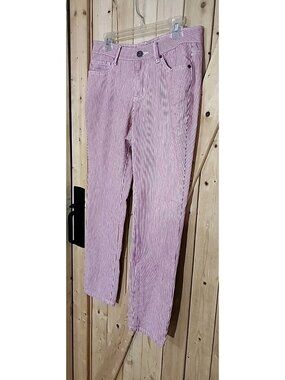 VTG Y2K Earl Jeans Women's size 10 Skinny Ankle Lightweight red And White Stripe